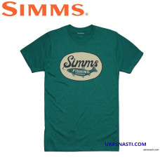 Футболка Simms Trout Wander T-Shirt Dark Teal Heather